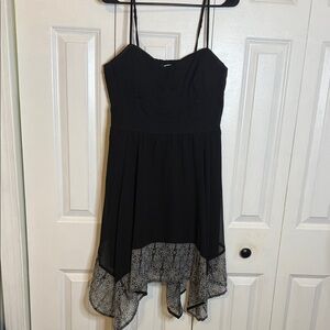 American Eagle Outfitters Black High Low Dress